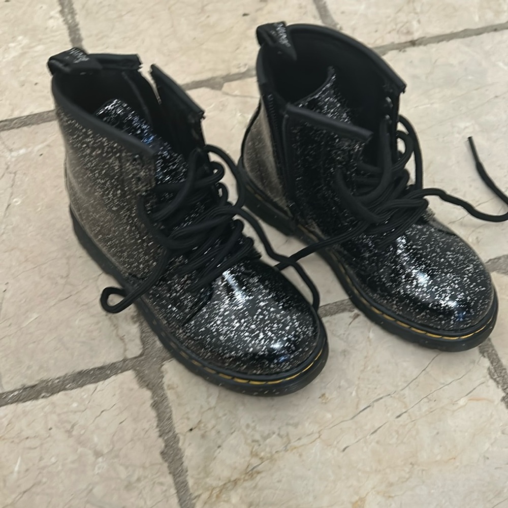 Never worn kids sparkly doc martens size 11 little kid.